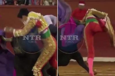بالفيديو.. ثور يتلاعب بمصارع مكسيكي ويتركه بين الحياة والموت