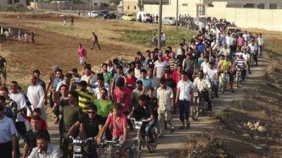 الطائرات الهليكوبتر تقصف حلب ومذبحة تلوح في الافق