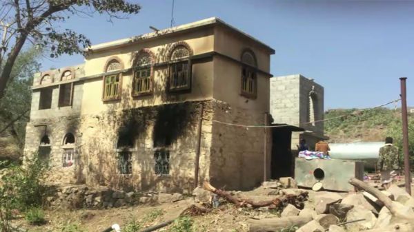 شاهد بالصور.. جرائم خولان في حبيش «غزة حبيش» من احراق للحجر والشجر والمواشي