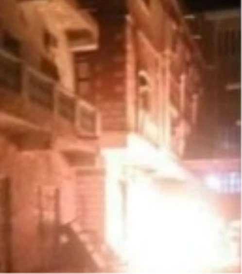 اسطوانات الغاز تتسبب باندلاع حريق هائل في مطعم بسوق الشحر