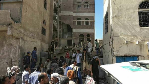 الأماكن التي قصفها طيران التحالف اليوم بصنعاء (اسماء)