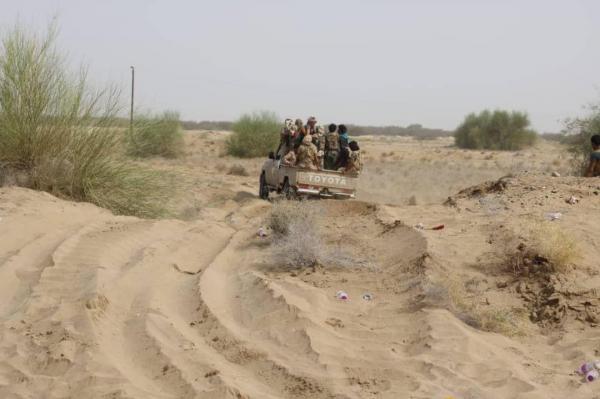 هجوم من ثلاثة محاور على الحوثيين بين مديريتي حرض وميدي، وتأمين اكثر من 10 كيلو متر (تفاصيل)