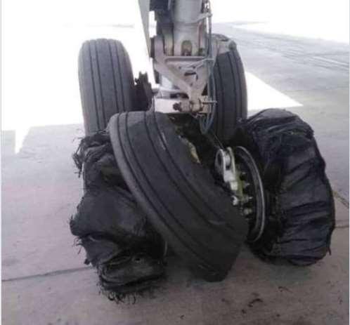 سبيع يتحدث عن طائرة اليمنية التي نجت بفضل الله من كارثة مروعة (صورة)