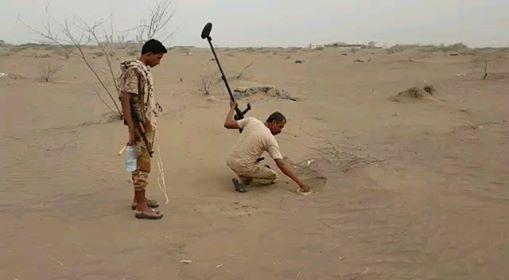 اكتشاف اكبر شبكة الغام في الحديدة تمتد ل 2 كيلو متر (فيديو)