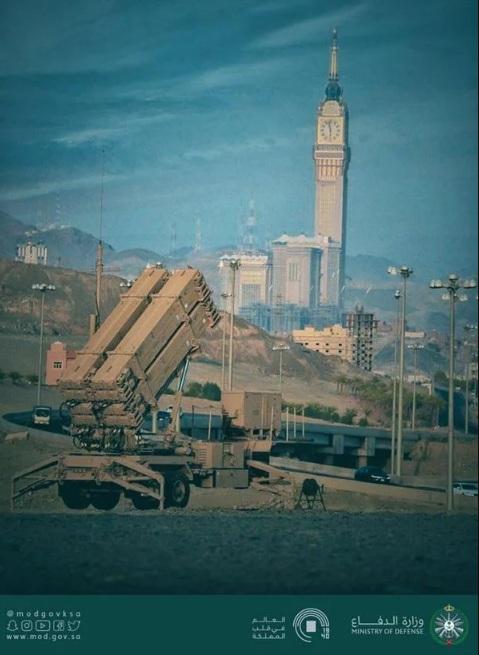 الدفاع السعودية تنشر صوراً لبطاريات صواريخ على مقربة من الحرم المكي