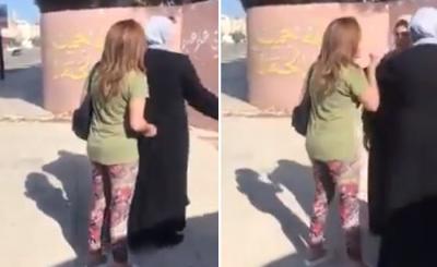 بالفيديو: سيدة تقتحم مدرسة رفقة كلب وتعتدي على المعلمات