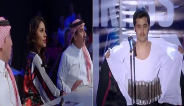 مقطع شاب مفخخ حاول تفجير مسرح “أرب قوت تالنت” على قناة MBC.. وتعليق بن السليمان عليه
