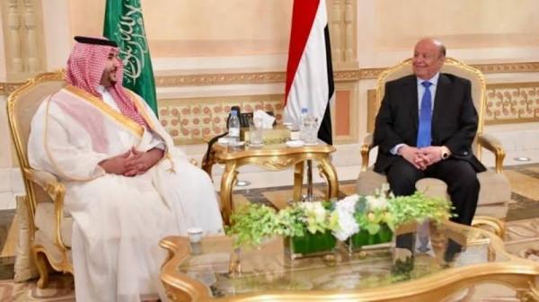 لقاء غير معلن بين الرئيس هادي وخالد بن سلمان وانباء عن التوصل الى اتفاق