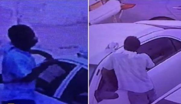 شاهد: محاولة سرقة فاشلة لسيارة بحي الرويس بـ”جدة”.. وكيف تصرف صاحب السيارة