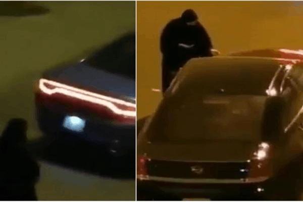 بالفيديو: امرأة تلقي مادة غريبة على سيارة بالكويت وتفر هاربه.. ونشطاء يكشوف مفاجأة