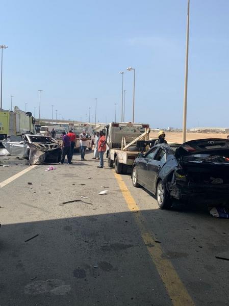 بالصور.. حادث مروع في جدة السعودية يروح ضحيته 4 قتلى
