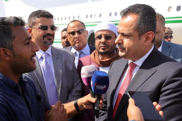 نص أول تصريح صحفي أدلى به رئيس الوزراء عقب ساعات من وصوله إلى عدن 