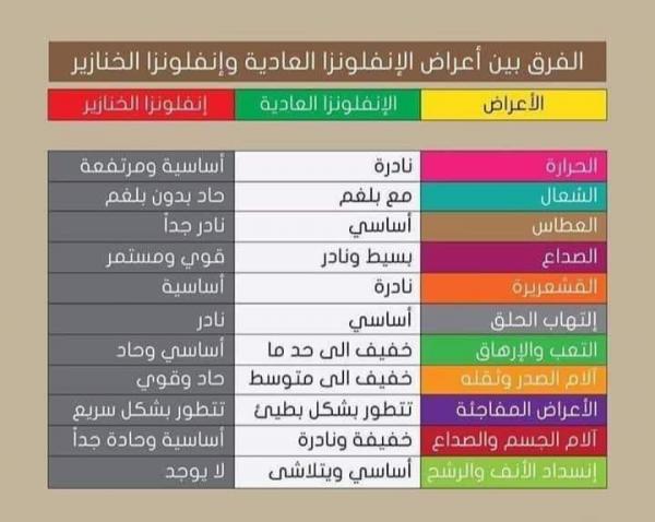 الفرق بين أعراض الإنفلونزا العادية وإنفلونزا الخنازير