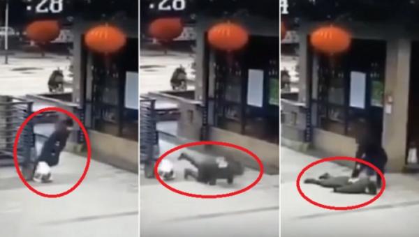 إنهم يسقطون موتى.. مشاهد مخيفة لضحايا "القاتل كورونا" في شوارع الصين (فيديو)