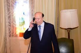 بعد أحداث أمس .. الرئيس هادي يتحرك ويرفع السماعة ويتصل تلفونياً بهذه الجهة !