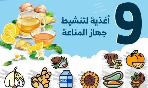 نعرفك على 9 أغدية لتنشيط جهاز المناعة في جسمك !