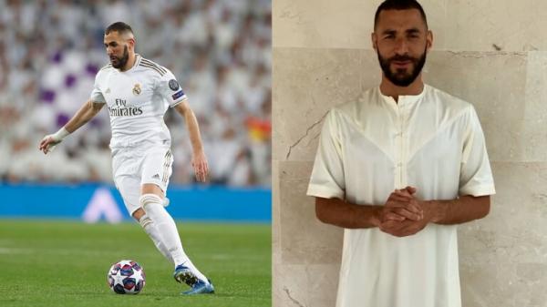 بنزيما يعايد المسلمين باللغة العربية