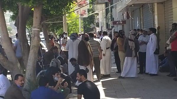وقفة احتجاجية للعالقين اليمنيين في مصر