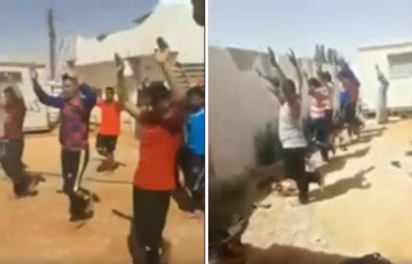 تعذيب عمال مصريين في ليبيا وإجبارهم على الوقوف حفاة تحت أشعة الشمس