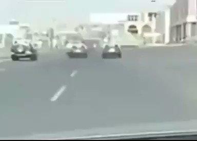 كاميرات ترصد مطاردة مثيرة في السعودية بين دوريات أمن وشاحنة (شاهد)