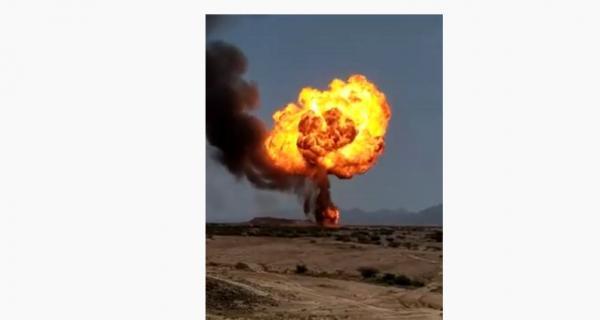 شاهد بالفيديو.. انفجار كبير لمحطة غاز في أبين