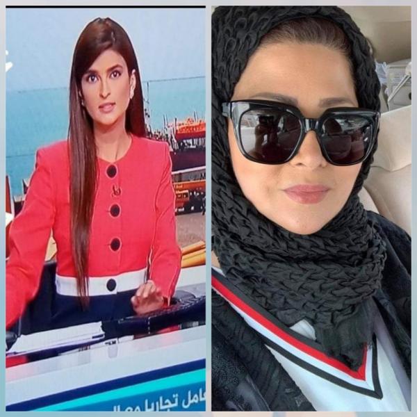 مذيعتان في قناة الجزيرة يرتدين ملابسهن بالعلم اليمني