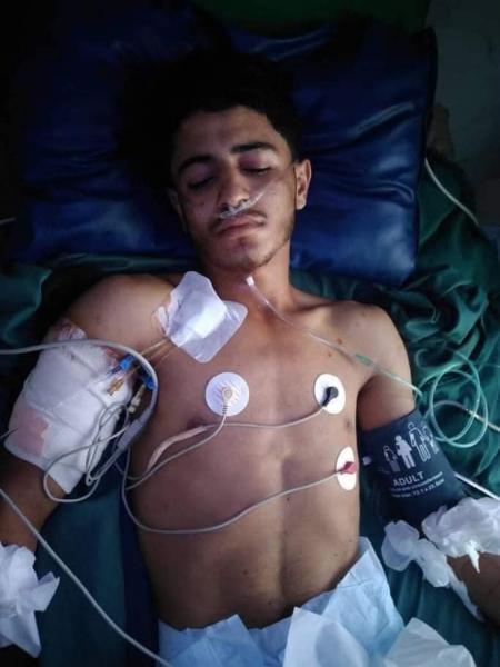 خلاف بين اشخاص يتسبب بإصابة مواطن لا علاقه له فيهما (صورة)