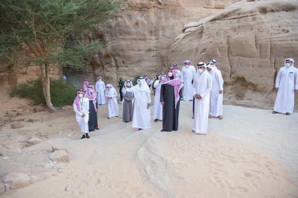 شاهد بالصور: الجولة التي قام بها ولي العهد محمد بن سلمان وأمير قطر تميم بن حمد بالعلا