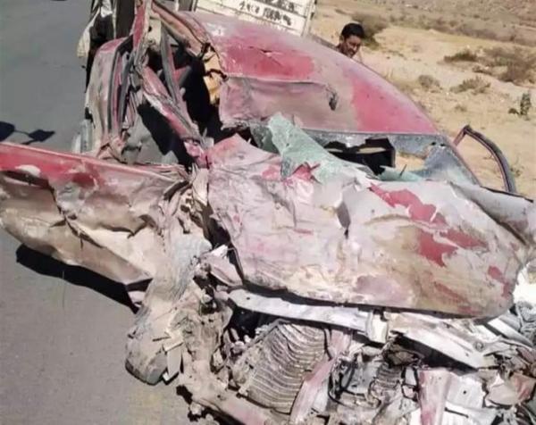 حادث مروع يسفر عن وفاة 3 اشخاص بالطريق إلى شبوة