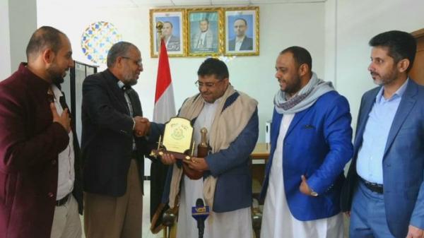 ممثل حركة حماس بصنعاء يلتقي محمد علي الحوثي
