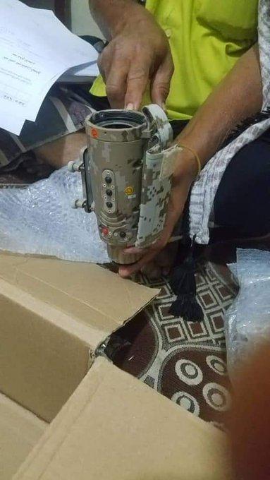 ضبط مناظير ليلية في منفذ المهرة قادمة للحوثيين من سلطنة عمان (صور)