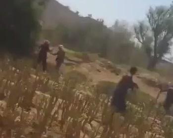 أمن العشة بمحافظة عمران يقتل امرأة عجوز أمام أبناءها (فيديو)