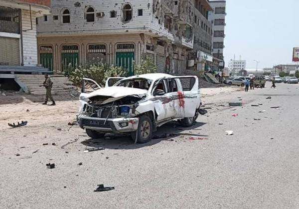 انفجار في المنصورة بعدن يودي بحياة قائد مقاومة الحازمية بالبيضاء