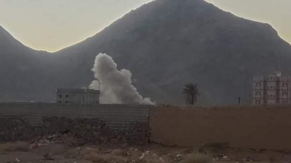 جماعة الحوثي تقصف مديرية بيحان بصاروخ باليستي.. وهذا ما حدث !