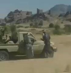 العمالقة يدخلون مدينة حريب بمأرب ويلتحمون بمقاتلي الجيش الوطني