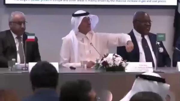 بالفيديو.. وزير الطاقة السعودي يلقن وكالة رويترز درس قوي امام الجميع !