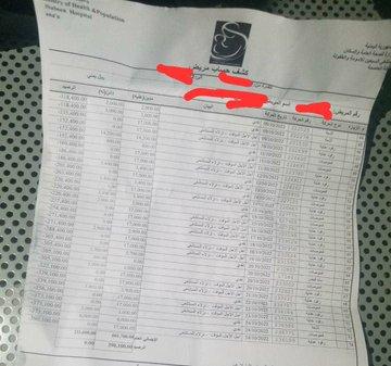 وثائق تكشف: ١٧ الف ريال تكلف اارقود في مستشفى السبعين