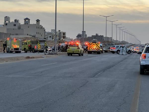 وفاة أسرة كاملة من سبعة أفراد في حادث مروري مروع غرب الرياض