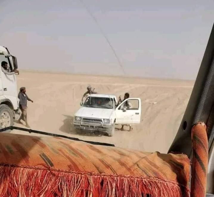 توثيق عملية لعصابة تقطع في صحراء الجوف (صورة)