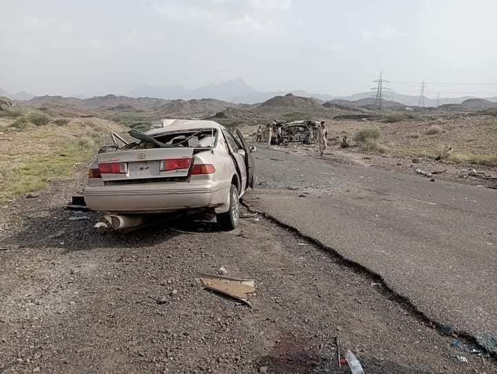 اليمن: مقتل واصابة مواطنين في حادثة تصادم سيارتين في ردفان بالضالع (صور) اليمن: مقتل واصابة مواطنين في حادثة تصادم سيارتين في ردفان بالضالع (صور)