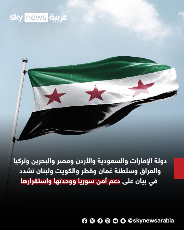بيان مشترك لوزراء خارجية 13 دولة يدين الاعتداءات الإسرائيلية على سوريا