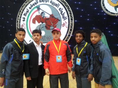 منتخب اليمن يحقق أول ميدالية ذهبية في البطولة العربية الرابعة للووشو "الكونغ فو" بالكويت ويهديه لمعالي وزير الشباب 