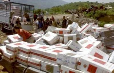 ضبط سيارة وعلى متنها 480 كرتون بضائع مهرية في الحديدة 