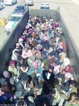 25 الفا و700 يمني تم ترحيلهم في أسبوع من السعودية، وضبط 558 كجم من الحشيش