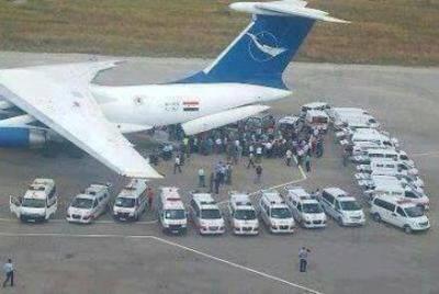 بالصورة.. طائرة سورية تنقل جثامين قتلى "حزب الله" إلى لبنان