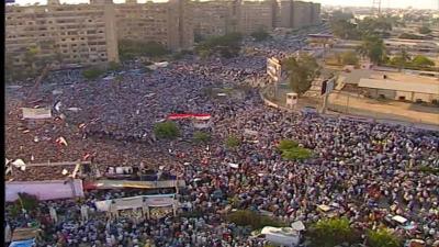 بالصور: اكبر تجمع بشري في تاريخ مصر لتأييد شرعية الرئيس مرسي