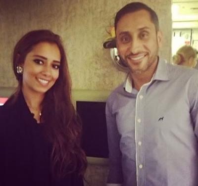 صورة بلقيس و اللاعب سامي الجابر تثير اشاعات ارتباطهما