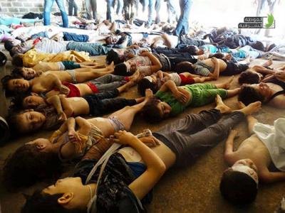 الهيئة العامة للثورة السورية: 430 قتيلاً و3 آلاف جريح في قصف على ريف دمشق بالأسلحة الكيماوية