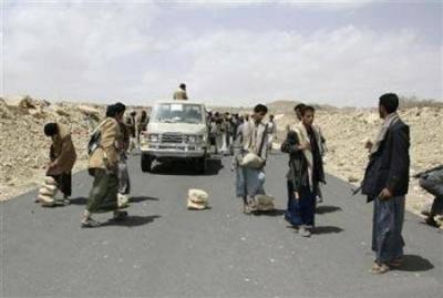 عاجل فتح طريق وادي القاهر بمديرية آنس