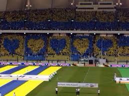 جمال لوحة جمهور النصر والفيصلي للجولة 21 مذهلة